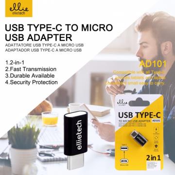 Ellietech AD101 Adaptateur USB Type-C à Micro USB
